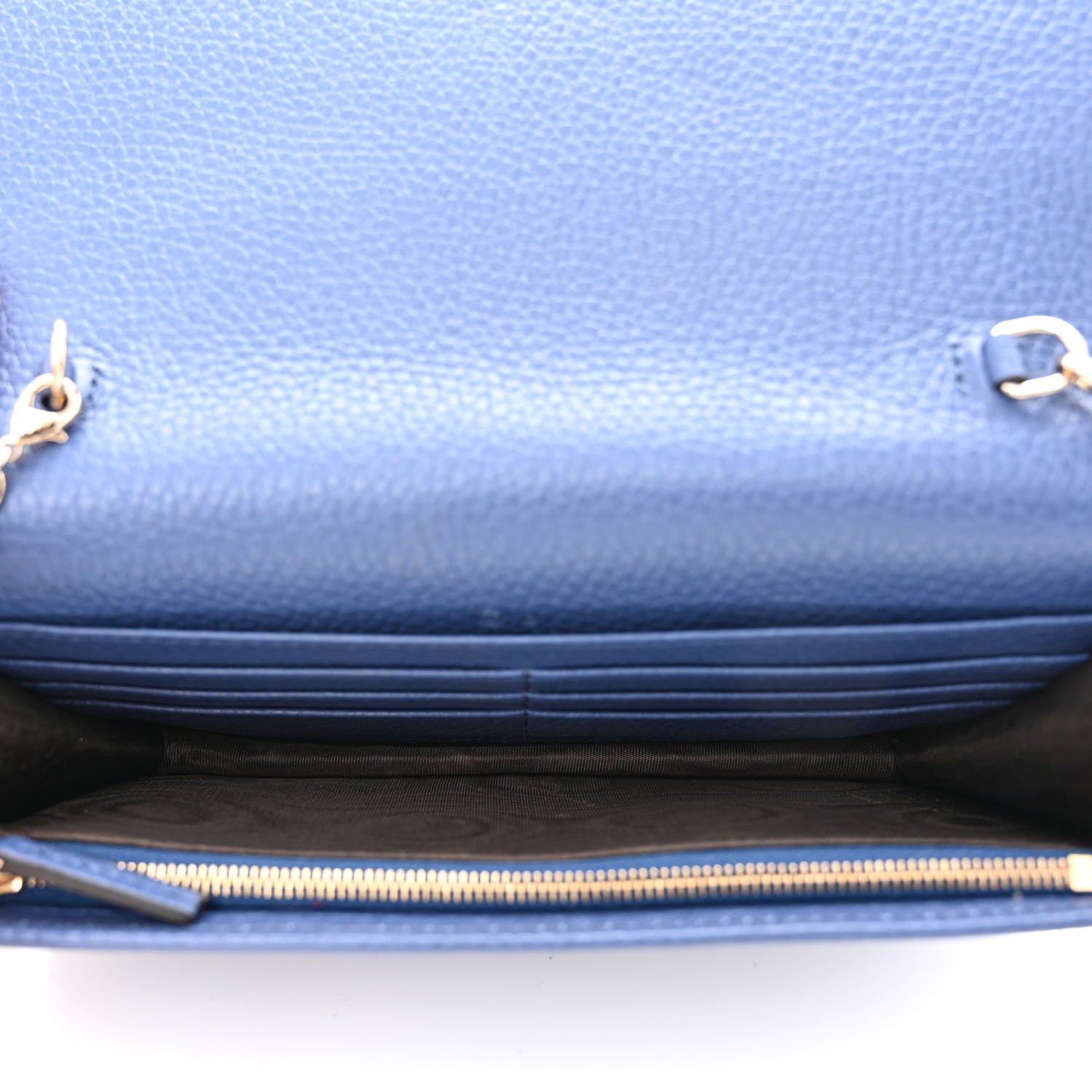 Gucci Pebbled Calfskin Soho Wallet On Chain Caspian 5 of 10