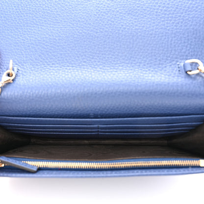 Gucci Pebbled Calfskin Soho Wallet On Chain Caspian 5 of 10