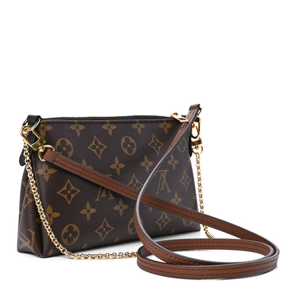 Louis Vuitton Monogram Pallas Clutch Black 3 of 13