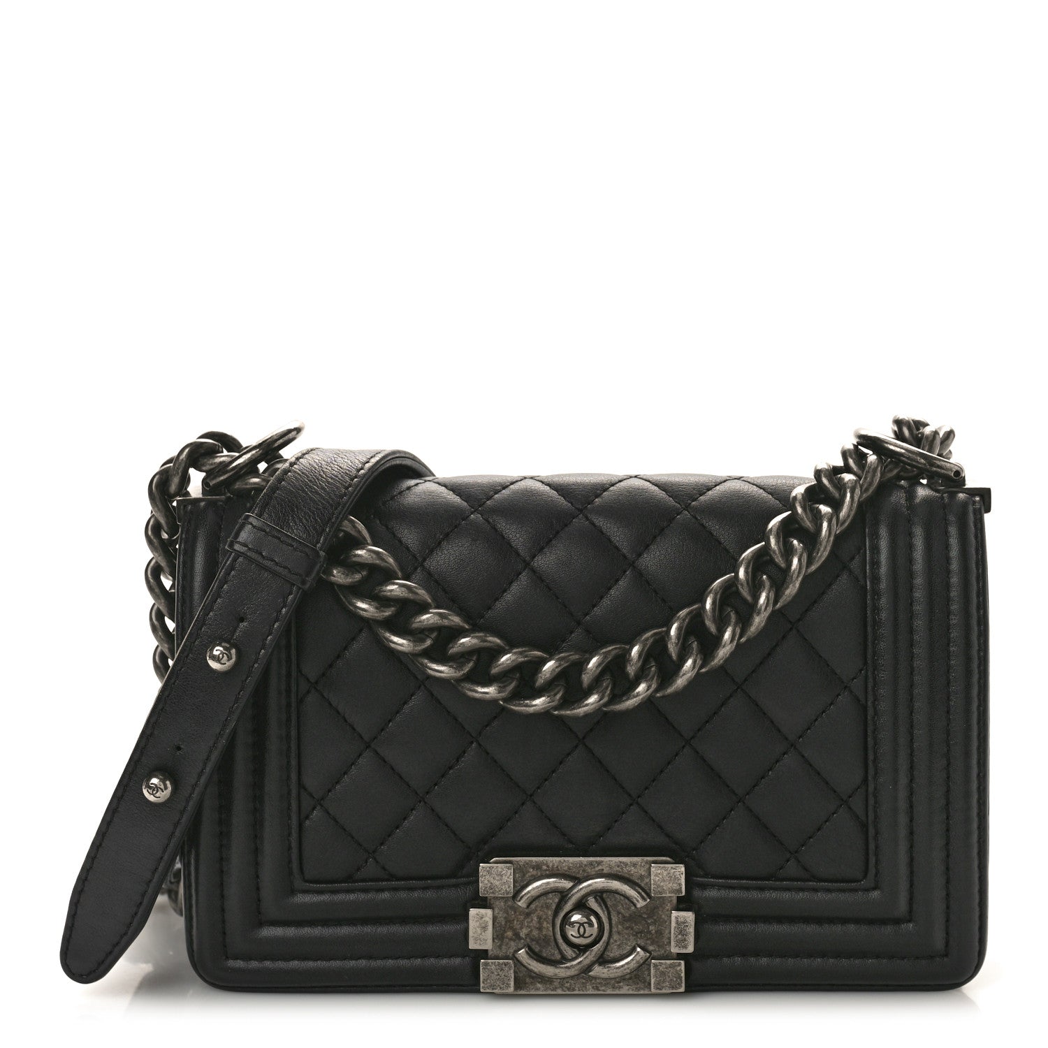 Chanel Calfskin Quilted Small Boy Flap Black 1 of 10