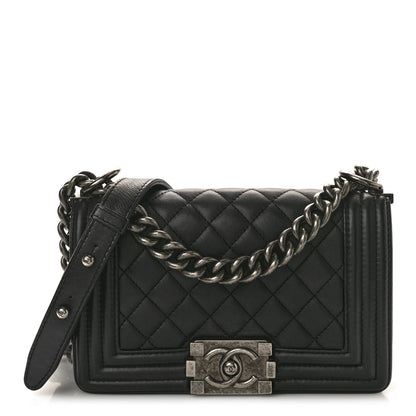 Chanel Calfskin Quilted Small Boy Flap Black 1 of 10