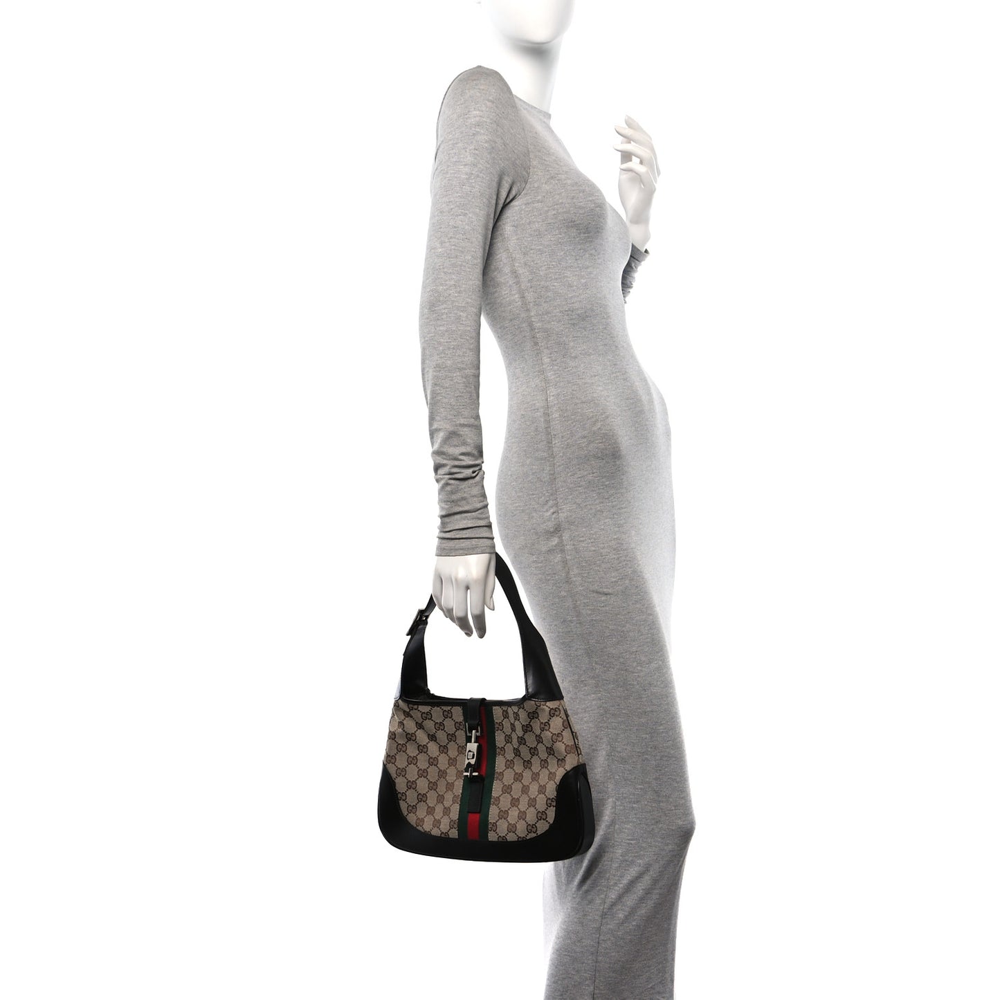 Monogram Web Jackie O Hobo Dark Brown