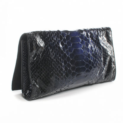 Gucci Python Journal Clutch Blue 7 of 7