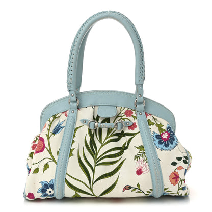 Christian Dior Canvas Floral Frame Satchel 1 of 16