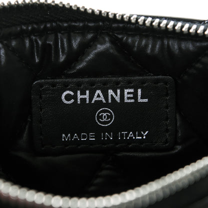 Chanel Patent Quilted Small Cosmetic Case Black 6 of 7
