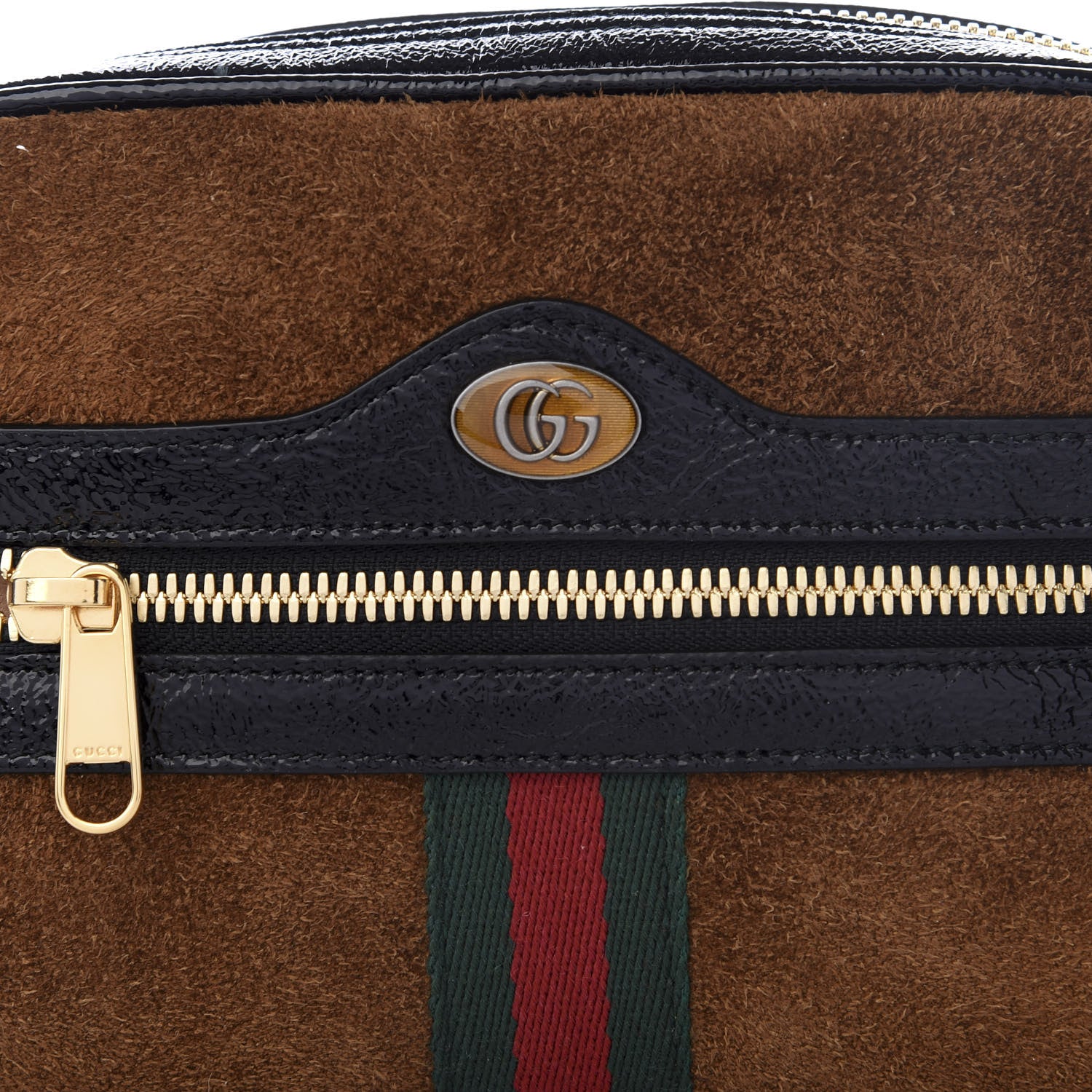 Gucci Suede Small Ophidia Belt Bag 95 38 Brown 8 of 8