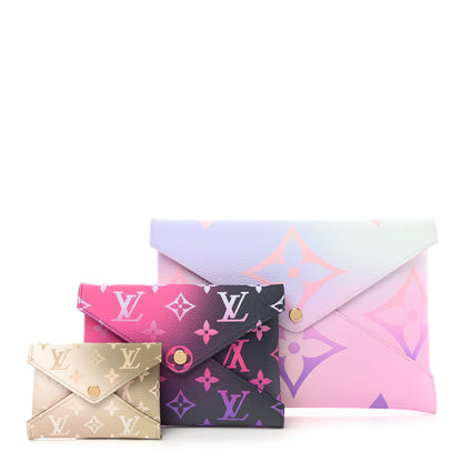 Louis Vuitton Monogram Giant Spring In The City Kirigami Pochette Set Sunrise Pastel Midnight Fuchsia Sunset Kaki 1 of 8