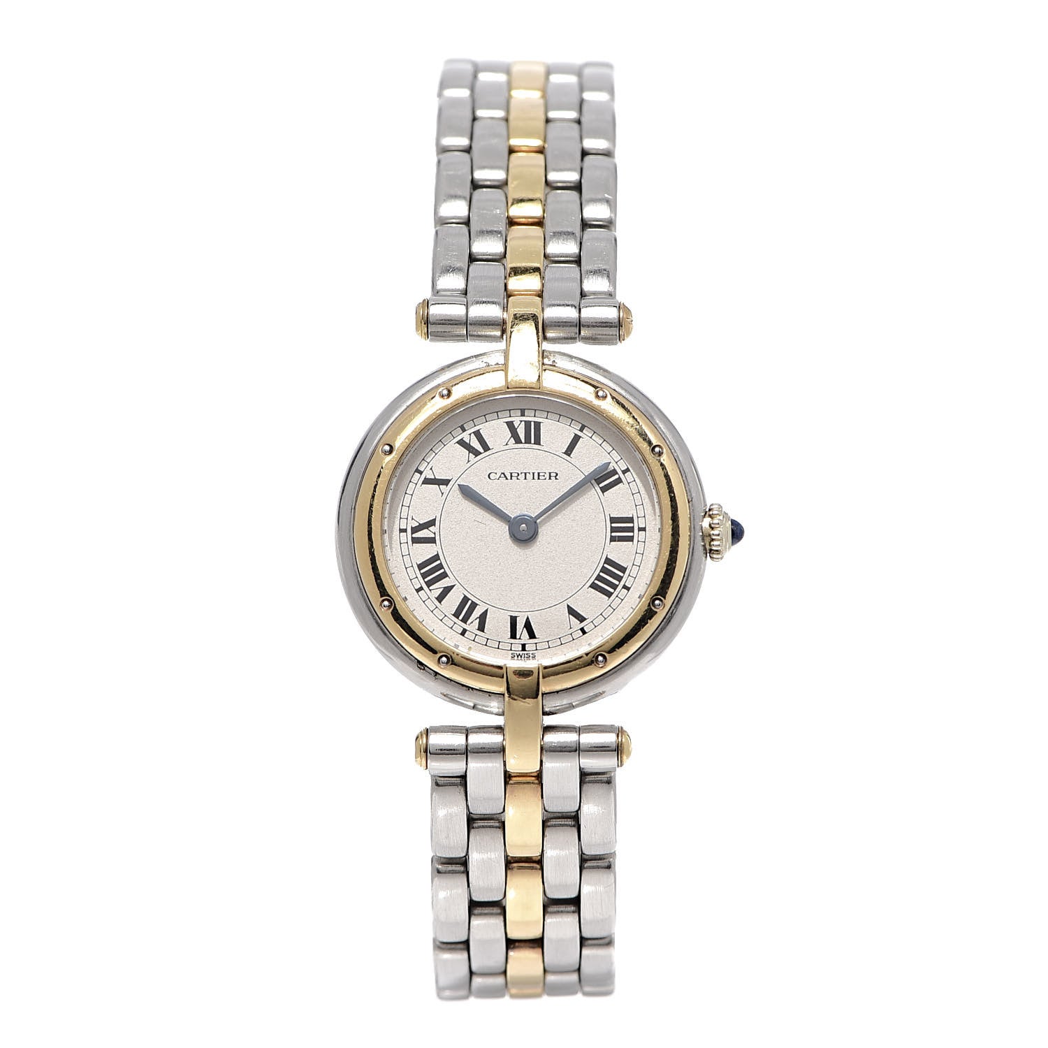 Cartier Stainless Steel 18K Yellow Gold 24mm Panthere Vendome Quartz Watch 1 of 6