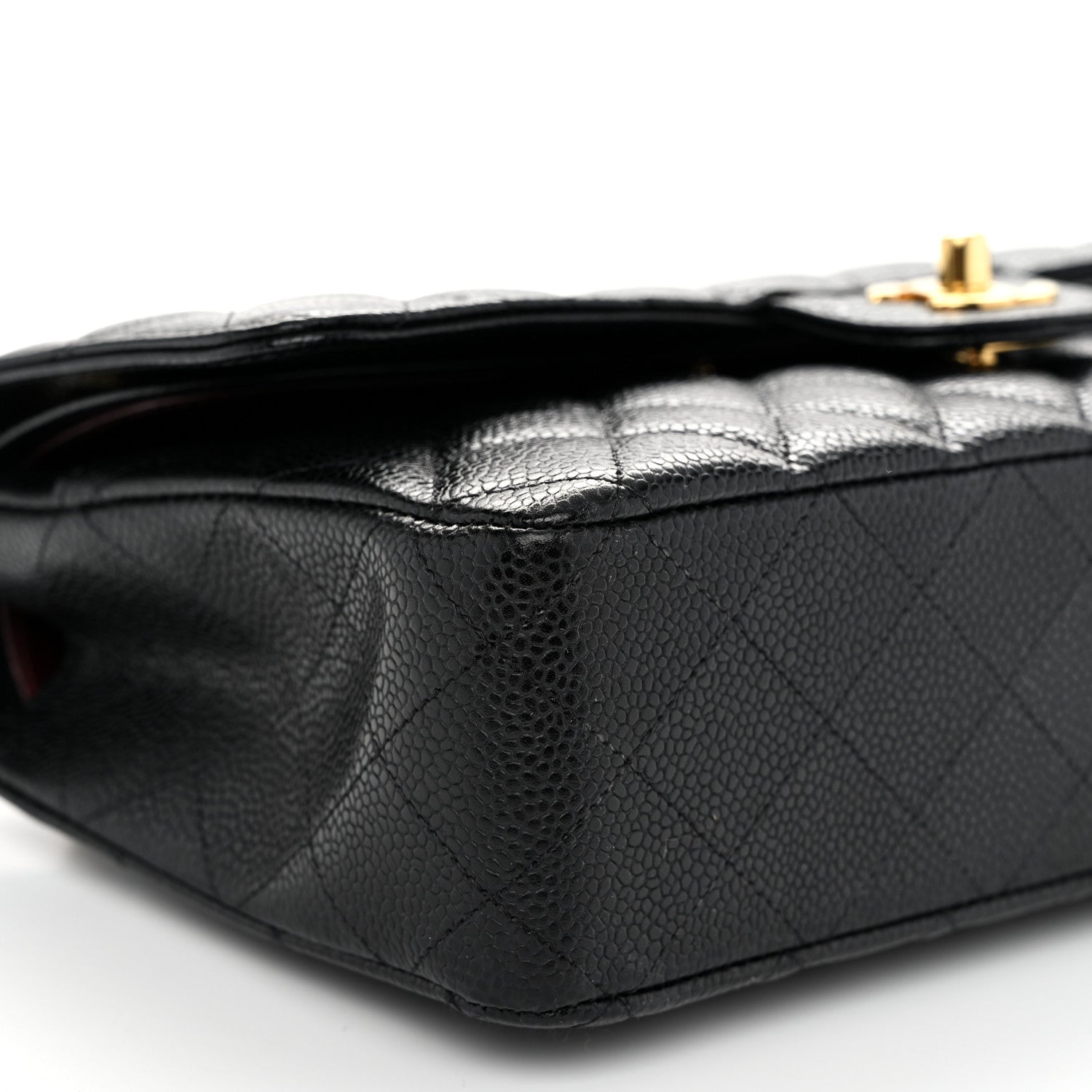 Chanel Caviar Quilted Medium Double Flap Black 9 of 10