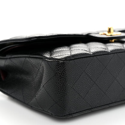 Chanel Caviar Quilted Medium Double Flap Black 9 of 10