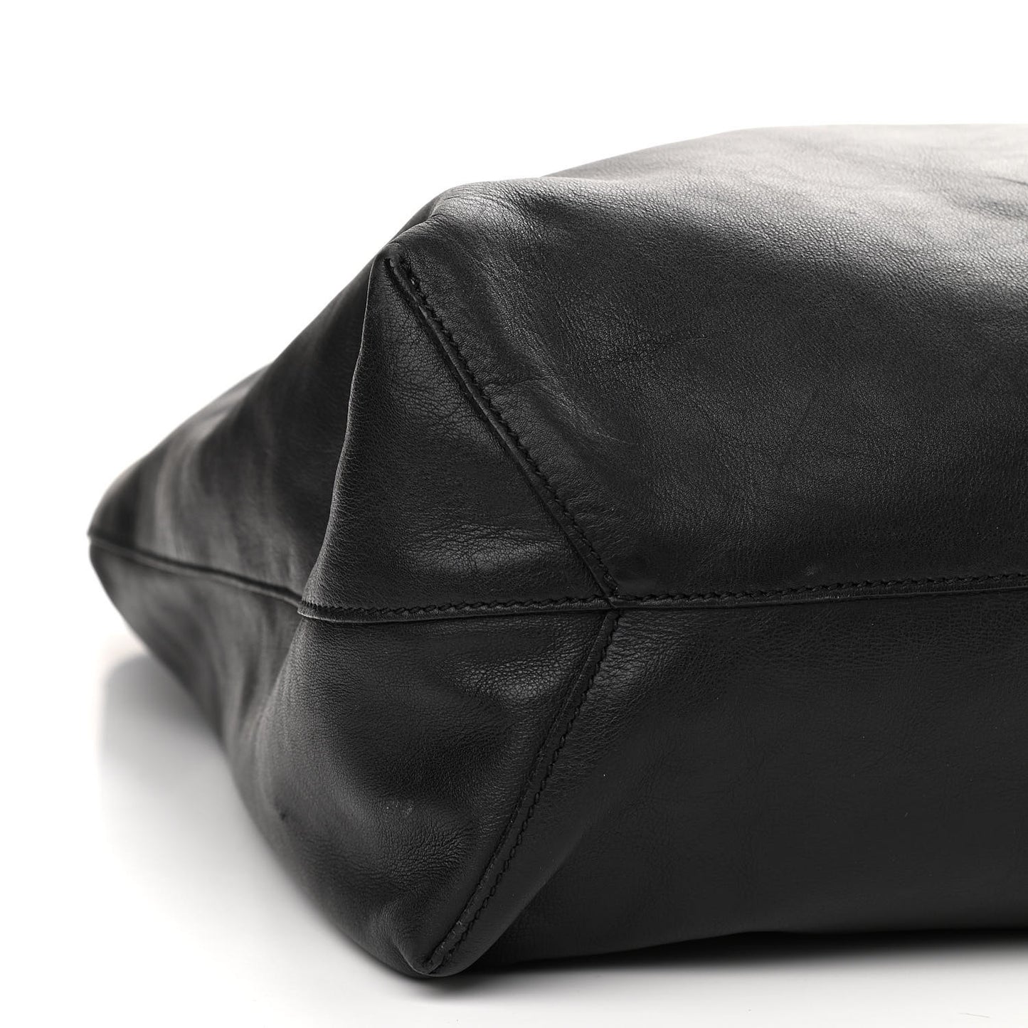 Calfskin Large Horsebit Tote Black