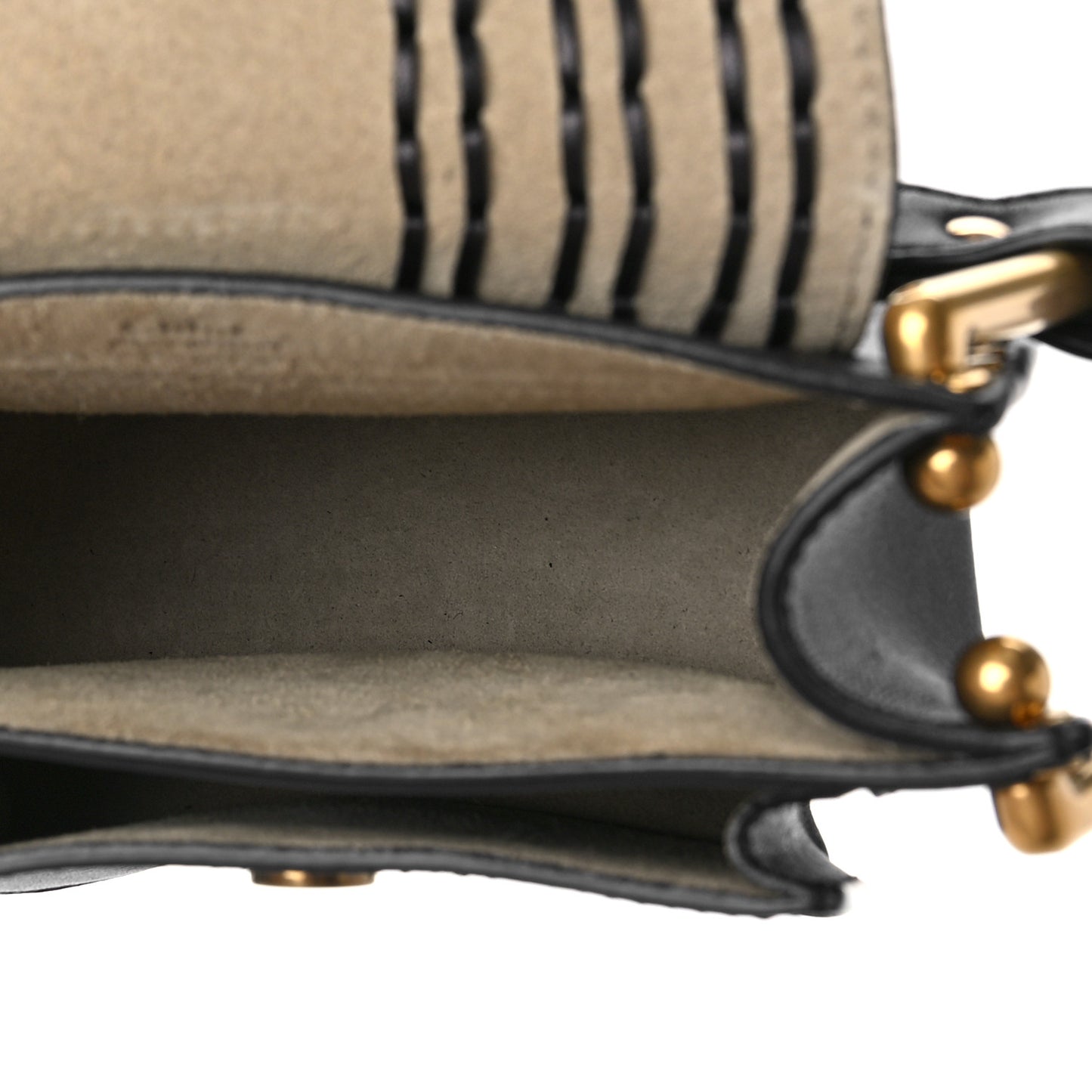 Calfskin Braided Mini Hudson Shoulder Bag Black