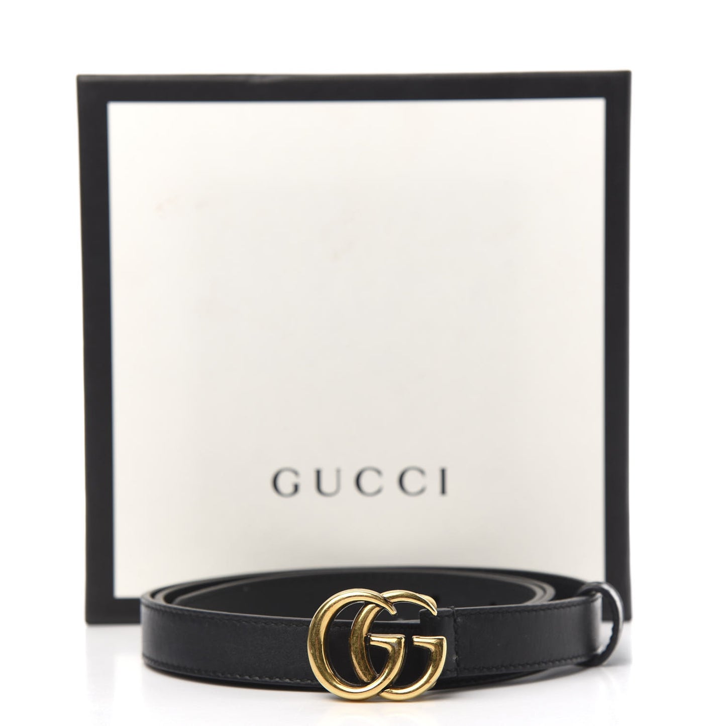 Calfskin Double G 20mm Belt 95 38 Black
