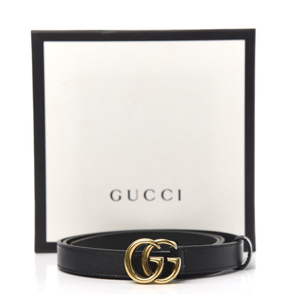 Gucci Calfskin Double G 20mm Belt 95 38 Black 6 of 6