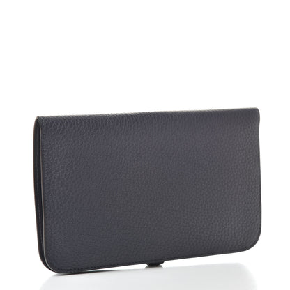 Hermes Togo Dogon Duo Wallet Bleu Nuit 4 of 11
