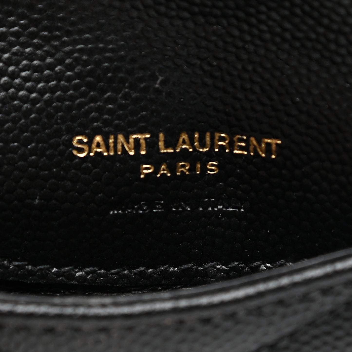 Grain De Poudre Matelasse Chevron Monogram Compact Wallet Black