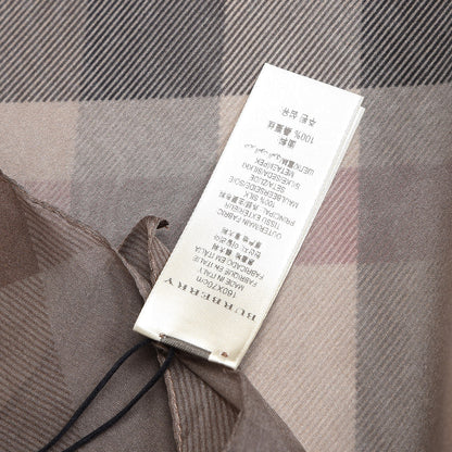 Burberry Silk Chiffon Smoked Check Scarf Trench 5 of 6