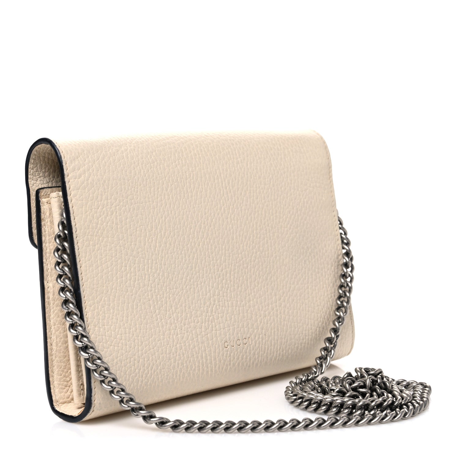 Gucci Dollar Calfskin Mini Dionysus Chain Wallet Mystic White 3 of 10