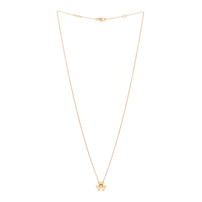 Van Cleef & Arpels 18K Yellow Gold Diamond Mini Frivole Pendant Necklace 3 of 5