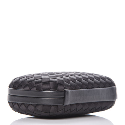 Bottega Veneta Satin Intreccio Impero Knot Clutch Black 4 of 8