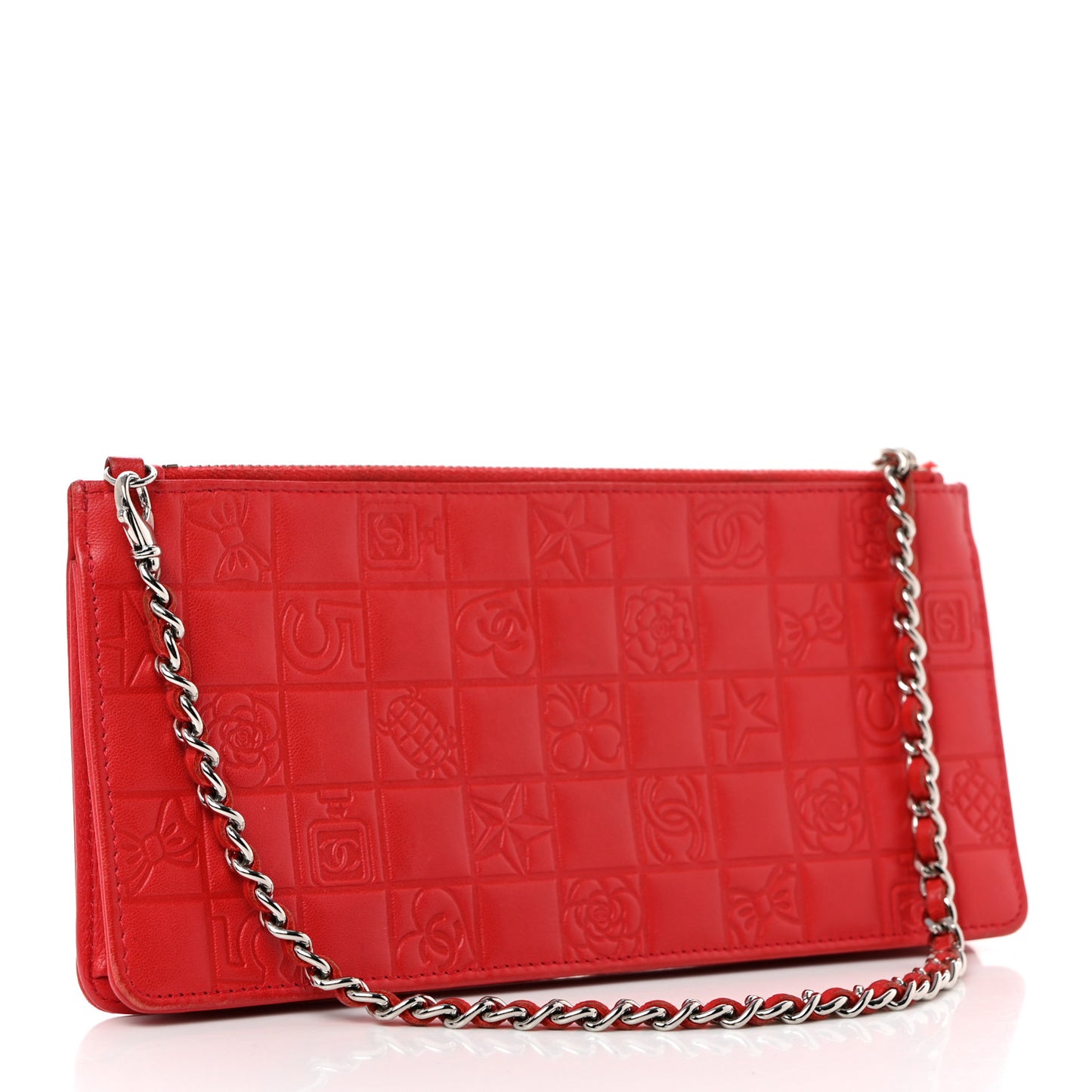 Lambskin Precious Symbols Pochette Red