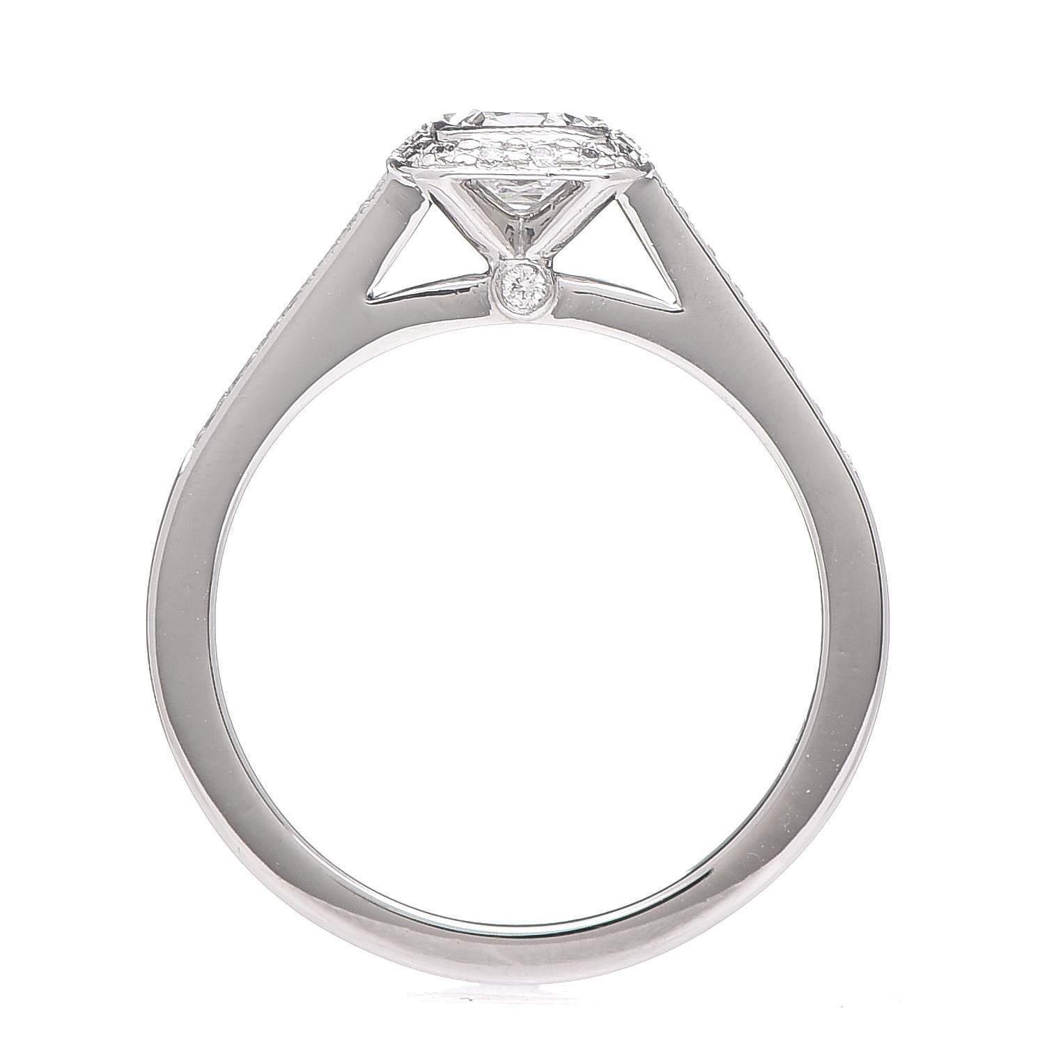 Tiffany Platinum Diamond .41ct. Legacy Ring 51 5.75 5 of 9