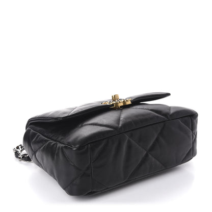 Chanel Goatskin Quilted Medium 19 Flap Black 4 of 11