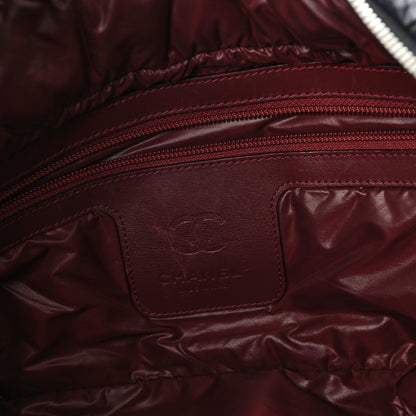 Chanel Nylon Quilted Large Coco Cocoon Tote Black 6 of 13