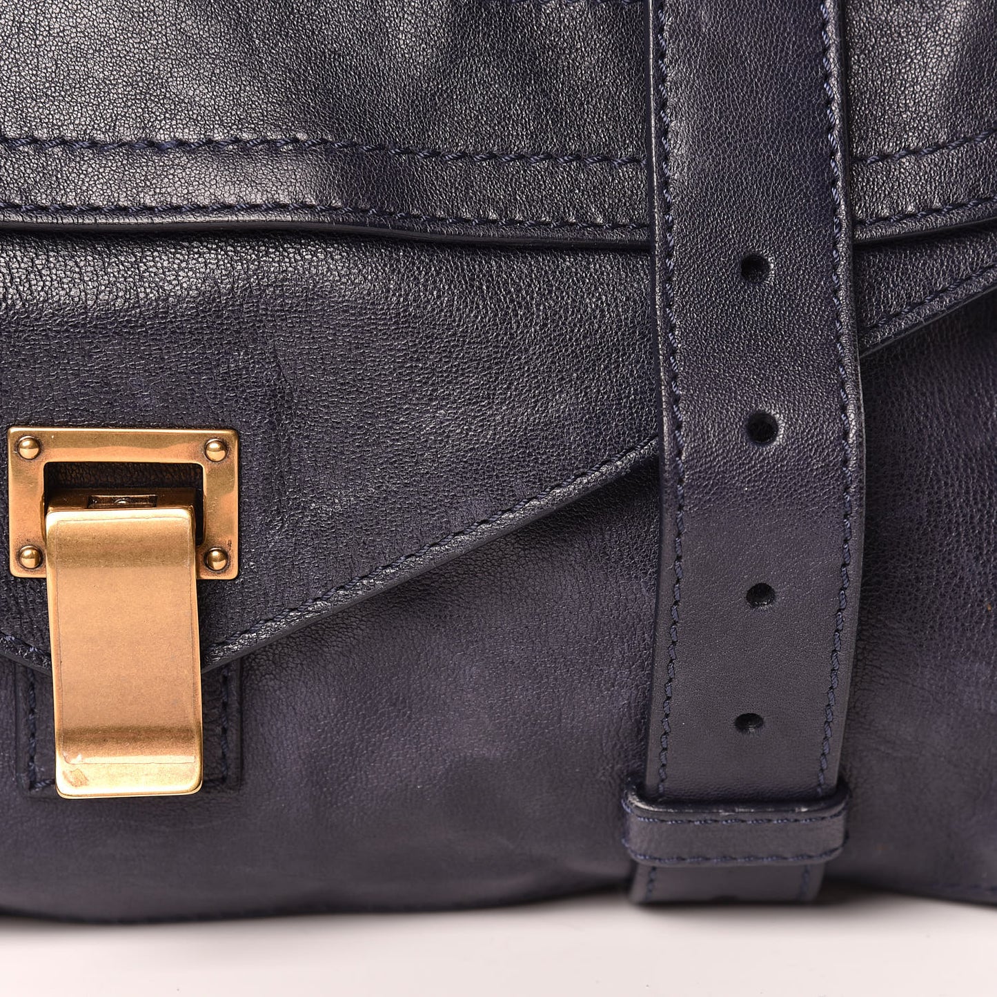 Lambskin PS1 Extra Large Satchel Midnight