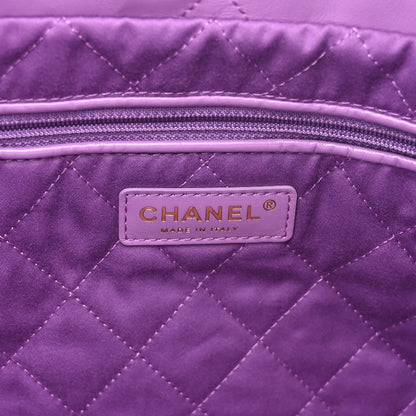 Chanel Shiny Calfskin Quilted Chanel 22 Purple 7 of 11