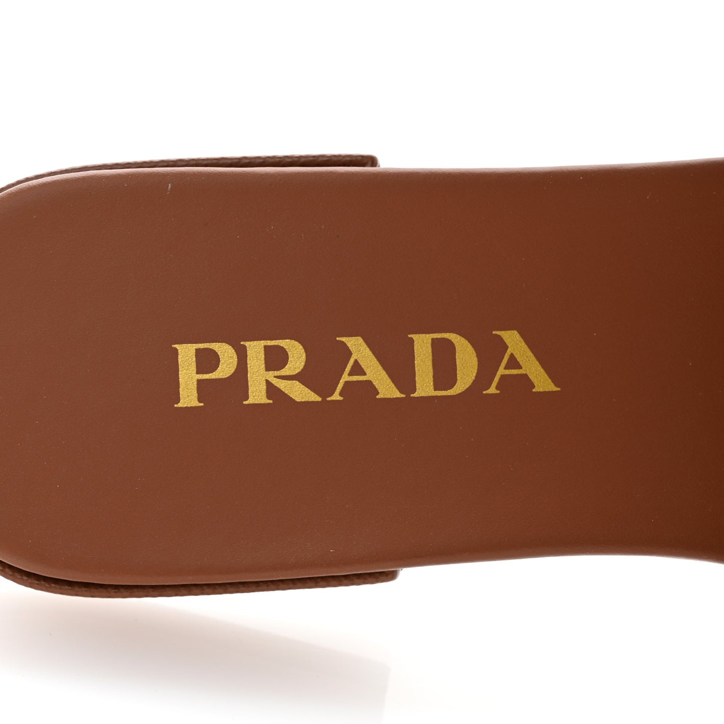 Jacquard Trianglolo Symbole Ibiscus Metal Triangle Logo Embroidered 10mm Slide Sandals 37 Tabacco Talco