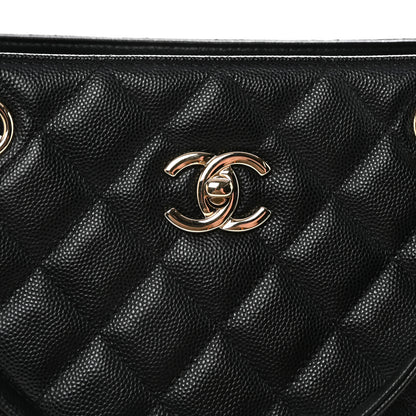 Chanel Caviar Quilted Large Shopping Tote Black 8 of 10