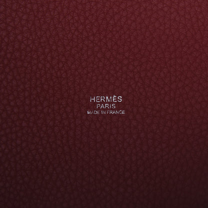 Hermes Taurillon Clemence Picotin Lock 22 MM Rouge Casaque 7 of 9