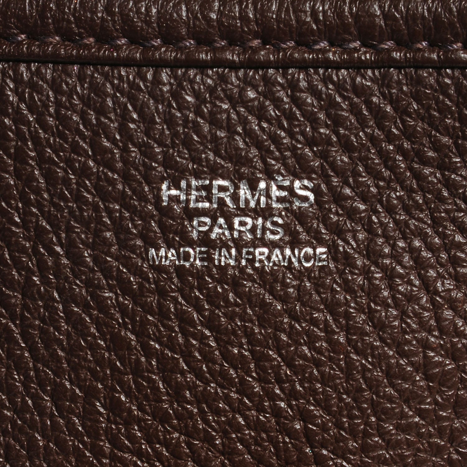 Hermes Taurillon Clemence Evelyne III PM Chocolate 6 of 14