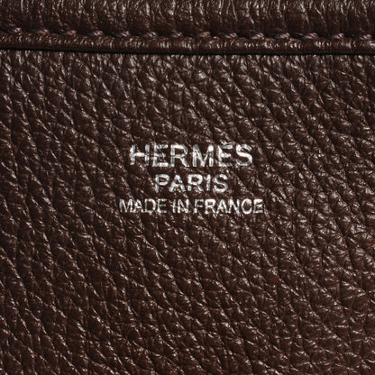 Hermes Taurillon Clemence Evelyne III PM Chocolate 6 of 14