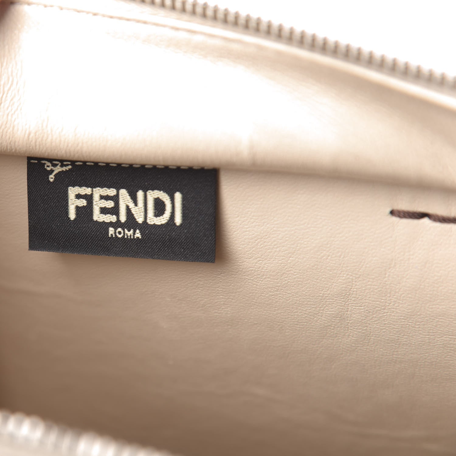 Fendi Calfskin Petite 3Jours Tote Marrone Camelia Ice 10 of 14
