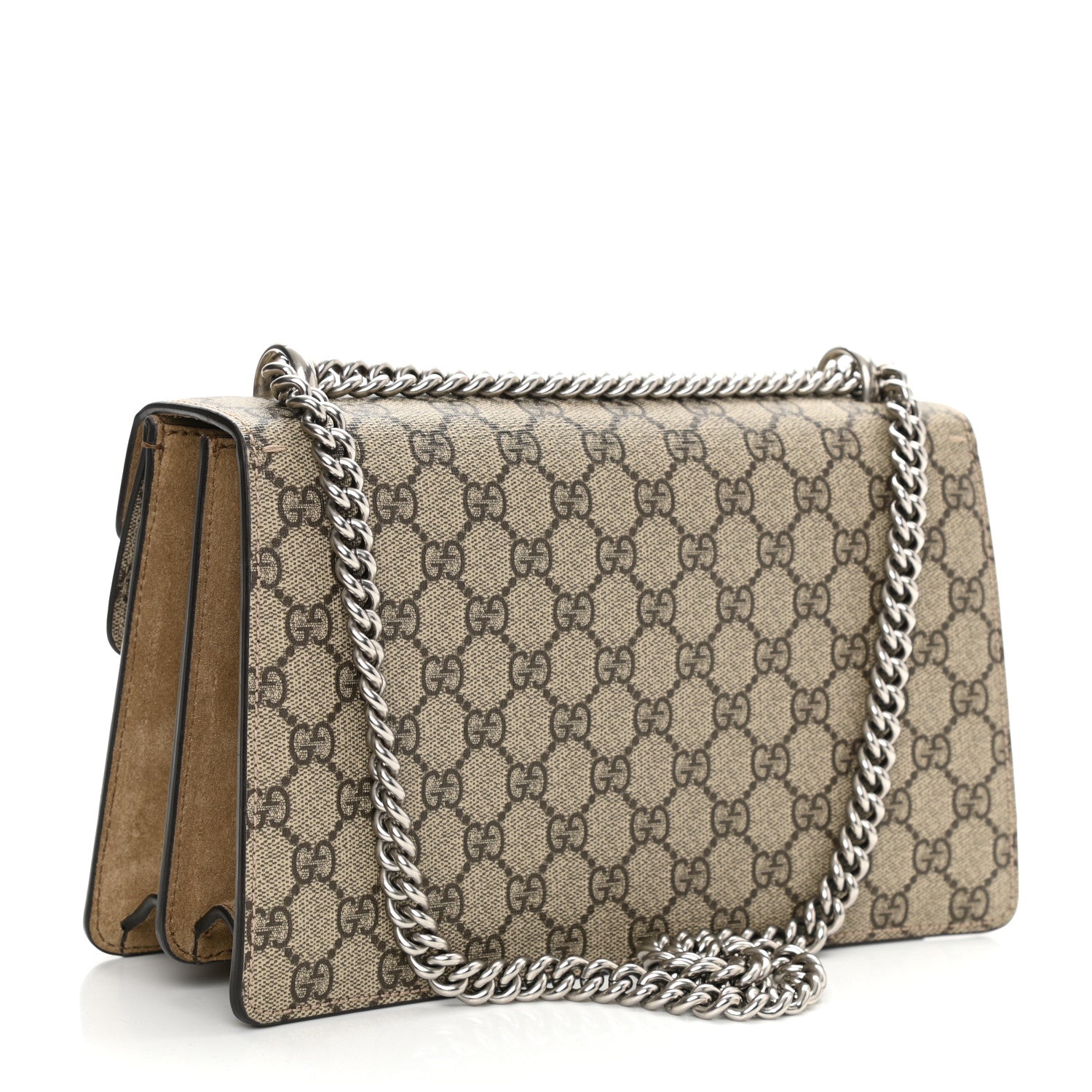 Gucci GG Supreme Monogram Small Dionysus Shoulder Bag Taupe 3 of 12