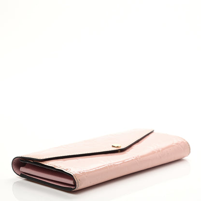 Louis Vuitton Vernis Sarah Wallet NM Rose Ballerine 4 of 11