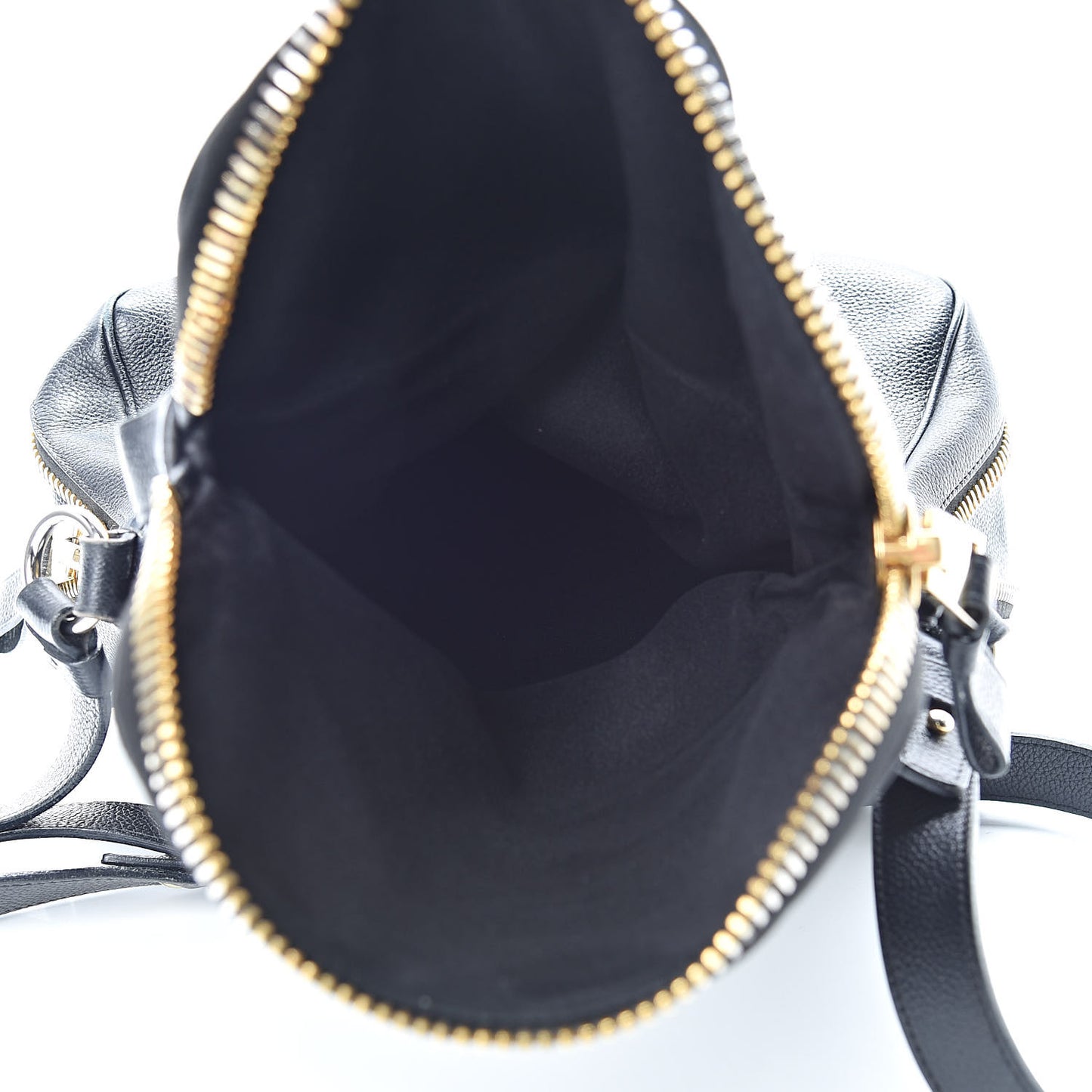 Grained Calfskin Medium Jennifer Crossbody Bag Black