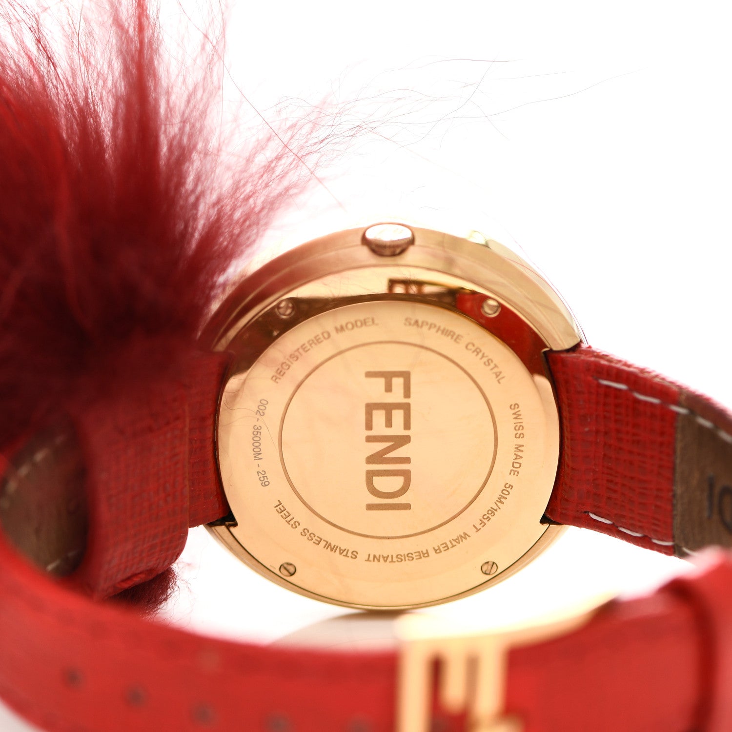 Fendi Stainless Steel Calfskin Fur 36mm Fendi My Way Quartz Watch 4 of 4