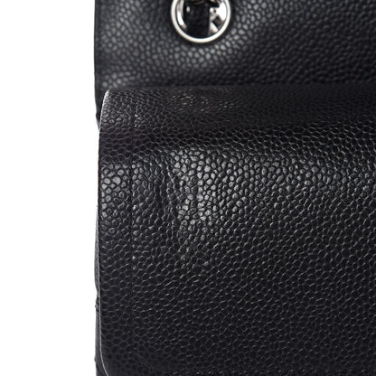 Chanel Caviar Quilted Jumbo Double Flap Black 14 of 15