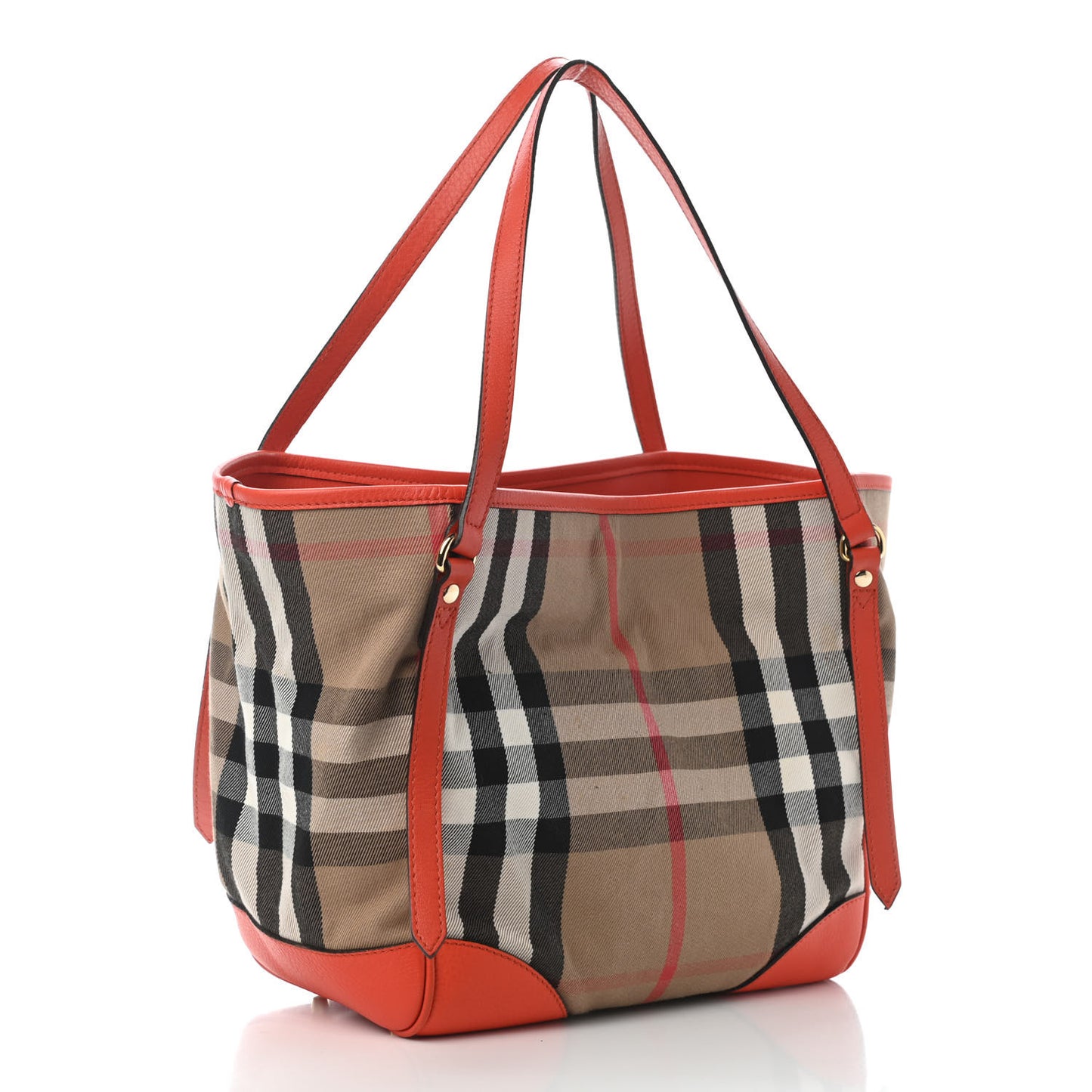House Check Small Canterbury Tote Bright Russet