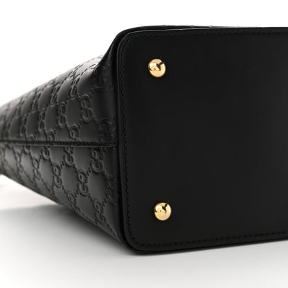 Gucci Guccissima Linea A Foldover Tote Black 9 of 11