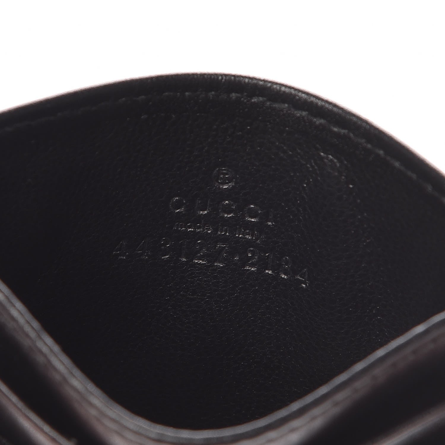 Gucci Calfskin Matelasse GG Marmont Card Holder Black 6 of 7