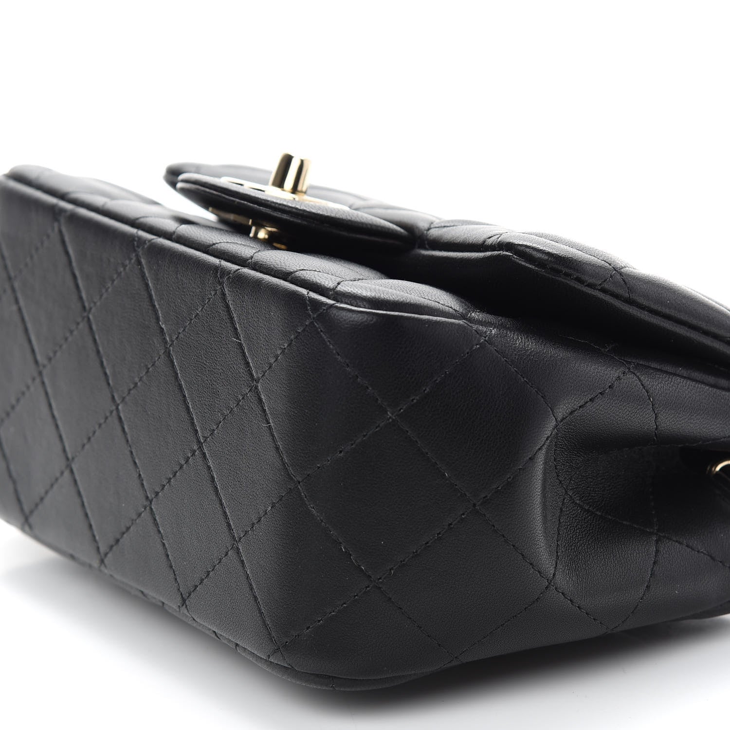 Chanel Lambskin Quilted Mini Square Flap Black 9 of 9
