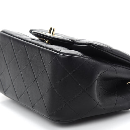 Chanel Lambskin Quilted Mini Square Flap Black 9 of 9