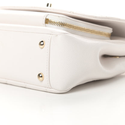 Chanel Caviar Quilted Medium Business Affinity Flap White 10 of 12