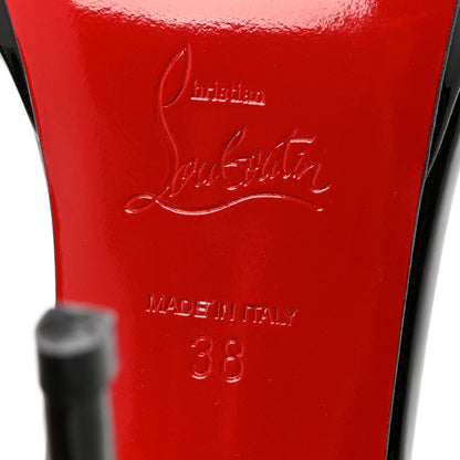 Christian Louboutin Patent Beltega 120 Sandals 38 Black 8 of 9