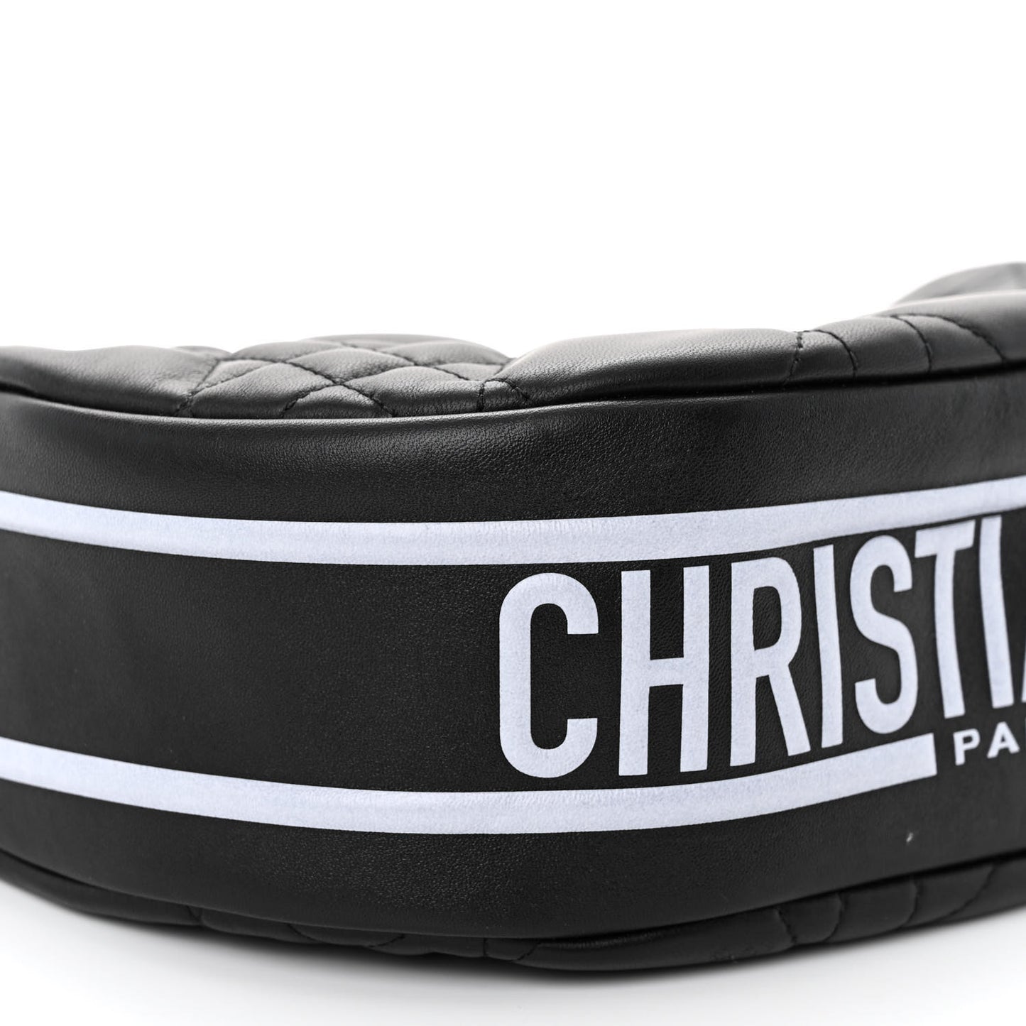 Lambskin Cannage Medium Dior Vibe Hobo Bag Black