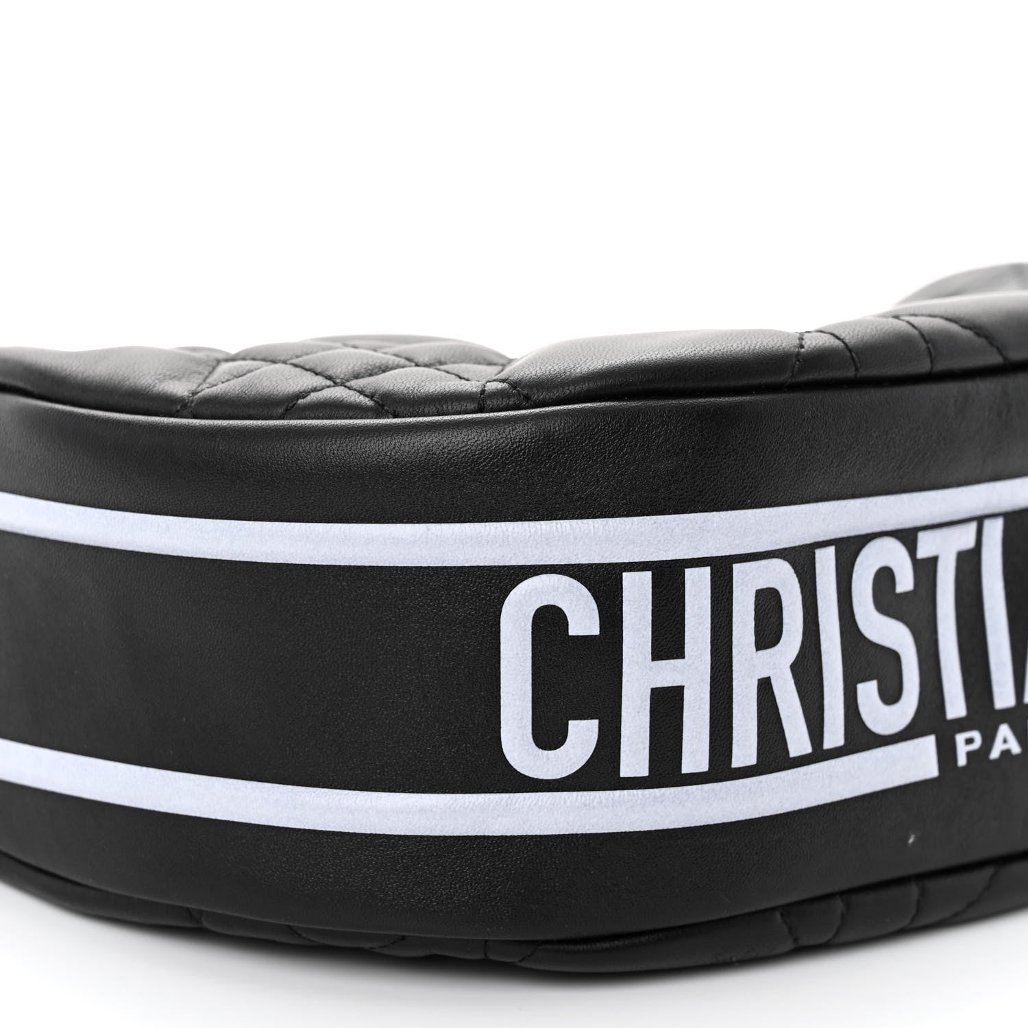 Christian Dior Lambskin Cannage Medium Dior Vibe Hobo Bag Black 8 of 10